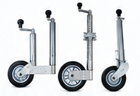 Three European style jockey wheels